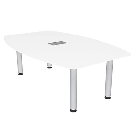 Skutchi Designs 45 in W, 71.5 in L, 29 in H, Engineered Wood Top, White H-BOT-4672-PT-09-EL